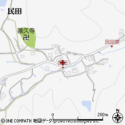 兵庫県川辺郡猪名川町民田一反田23-1周辺の地図