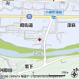 愛知県岡崎市小美町殿街道88周辺の地図