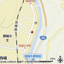 広島県庄原市西城町西城103-3周辺の地図