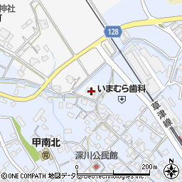 滋賀県甲賀市甲南町森尻1周辺の地図