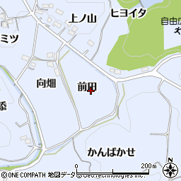 愛知県新城市浅谷前田周辺の地図