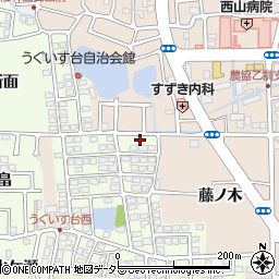 京都府長岡京市うぐいす台148-1周辺の地図