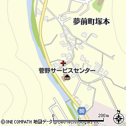 兵庫県姫路市夢前町塚本214-5周辺の地図
