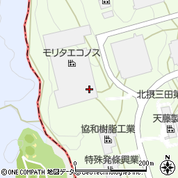 兵庫県三田市テクノパーク28周辺の地図