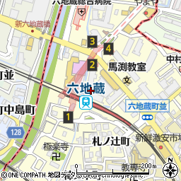 京都府宇治市六地蔵（奈良町）周辺の地図