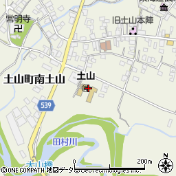 甲賀市立　土山幼稚園周辺の地図