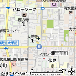 京都府京都市伏見区南部町83-1周辺の地図