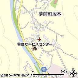 兵庫県姫路市夢前町塚本231周辺の地図