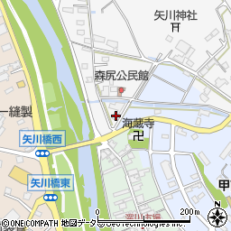 滋賀県甲賀市甲南町森尻347-1周辺の地図