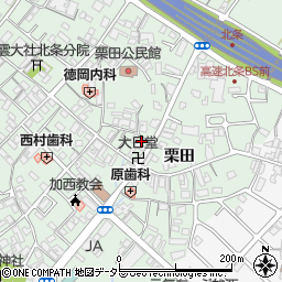 兵庫県加西市北条町栗田112周辺の地図
