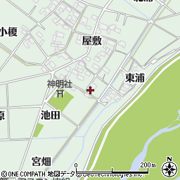 愛知県岡崎市下佐々木町屋敷41周辺の地図