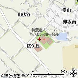 愛知県知多郡阿久比町卯坂桜ケ丘周辺の地図