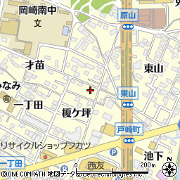 愛知県岡崎市戸崎町才苗11周辺の地図
