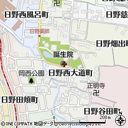 京都府京都市伏見区日野西大道町周辺の地図
