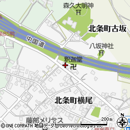 兵庫県加西市北条町横尾53周辺の地図