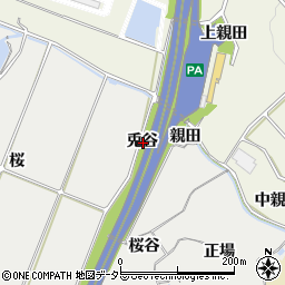 愛知県知多郡阿久比町阿久比兎谷周辺の地図