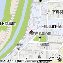京都府京都市伏見区下鳥羽南三町19周辺の地図
