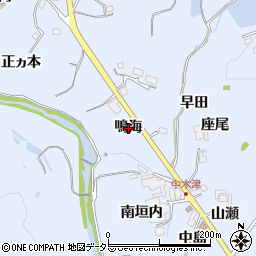 兵庫県猪名川町（川辺郡）木津（鳴海）周辺の地図