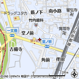 京都府向日市上植野町堂ノ前周辺の地図