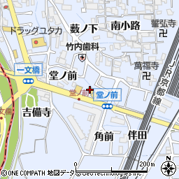 京都府向日市上植野町（堂ノ前）周辺の地図