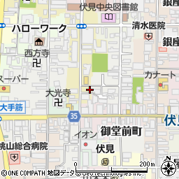 京都府京都市伏見区南部町76周辺の地図