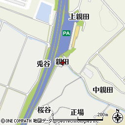 愛知県知多郡阿久比町阿久比親田周辺の地図