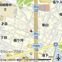 愛知県岡崎市戸崎町才苗4周辺の地図