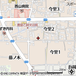 長岡今里郵便局周辺の地図