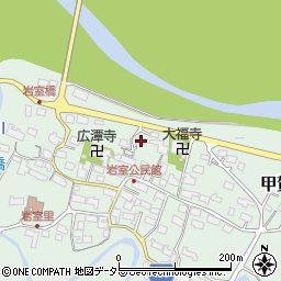 滋賀県甲賀市甲賀町岩室1342周辺の地図