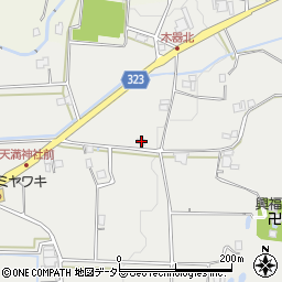 兵庫県三田市木器180周辺の地図