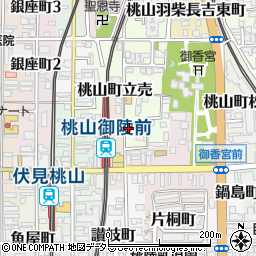 京都府京都市伏見区桃山町金森出雲1-13周辺の地図