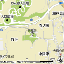 泉昌寺周辺の地図