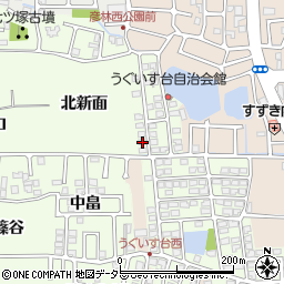 京都府長岡京市うぐいす台170-12周辺の地図