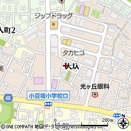 愛知県岡崎市明大寺町大圦周辺の地図