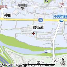 愛知県岡崎市小美町殿街道48周辺の地図