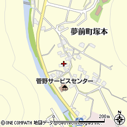 兵庫県姫路市夢前町塚本230周辺の地図