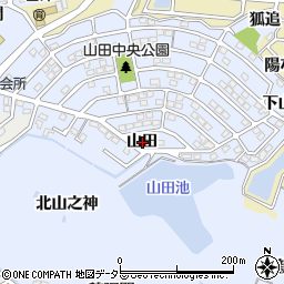 愛知県知多郡阿久比町宮津山田周辺の地図
