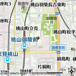 京都府京都市伏見区桃山町金森出雲1-23周辺の地図