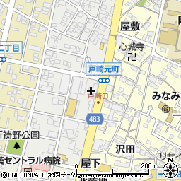 岡崎製材株式会社本社　営業部周辺の地図