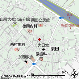 兵庫県加西市北条町栗田111周辺の地図