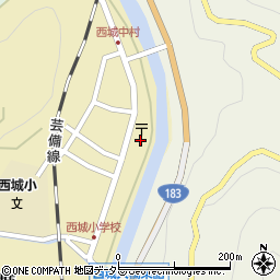 広島県庄原市西城町西城109-6周辺の地図