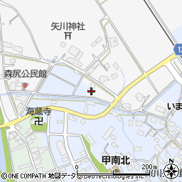 滋賀県甲賀市甲南町森尻63周辺の地図