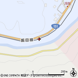 愛知県新城市富栄トヲノ元周辺の地図