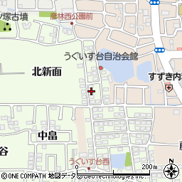 京都府長岡京市うぐいす台170周辺の地図