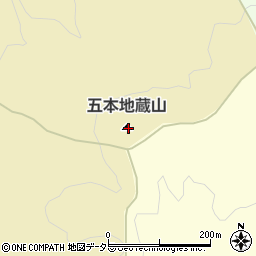 五本地蔵山周辺の地図