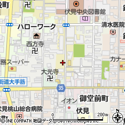 京都府京都市伏見区南部町61-2周辺の地図