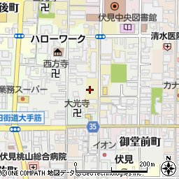 京都府京都市伏見区南部町61-4周辺の地図