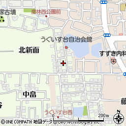 京都府長岡京市うぐいす台170-3周辺の地図