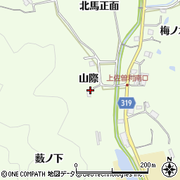 兵庫県宝塚市上佐曽利山際6周辺の地図