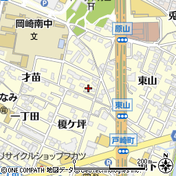 愛知県岡崎市戸崎町才苗8周辺の地図
